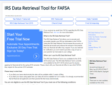 Tablet Screenshot of irsdataretrievaltool.com